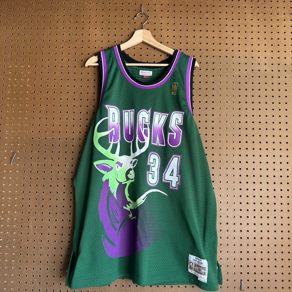 Mitchell & Ness Ray Allen Bucks 96-97 Swingman Jersey 2XL